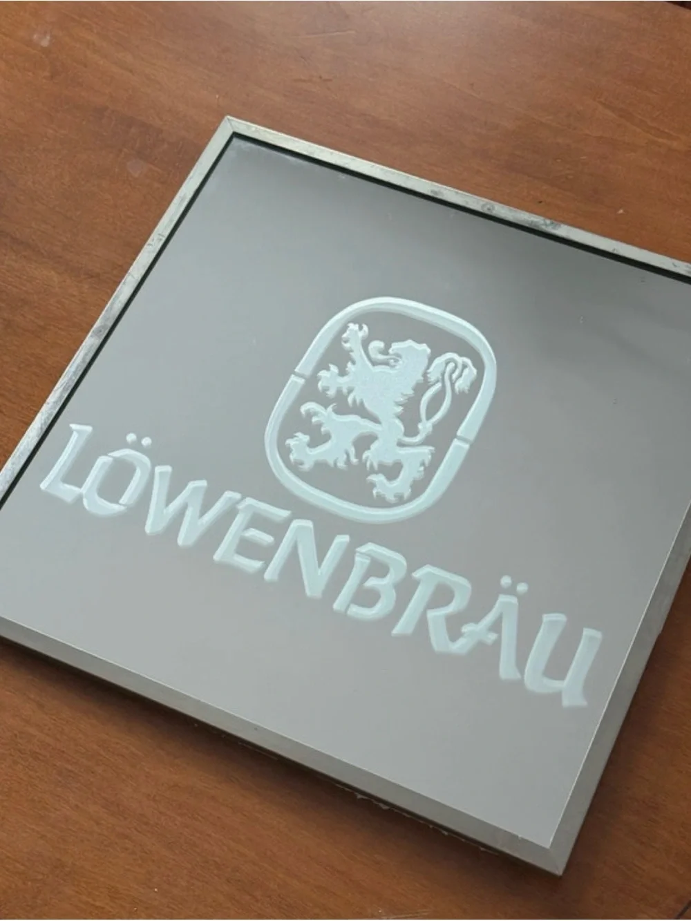 Lowënbräu Brewery Beer Mirror Collectible for Home Bar